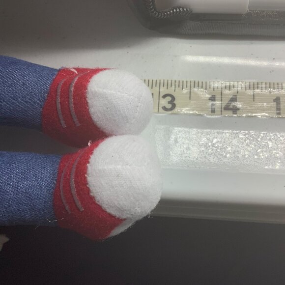 Chuck E. Cheese Plush Toy Mouse Purple Shirt Green C Logo Red Shoes 13” Mascot - Picture 4 of 4